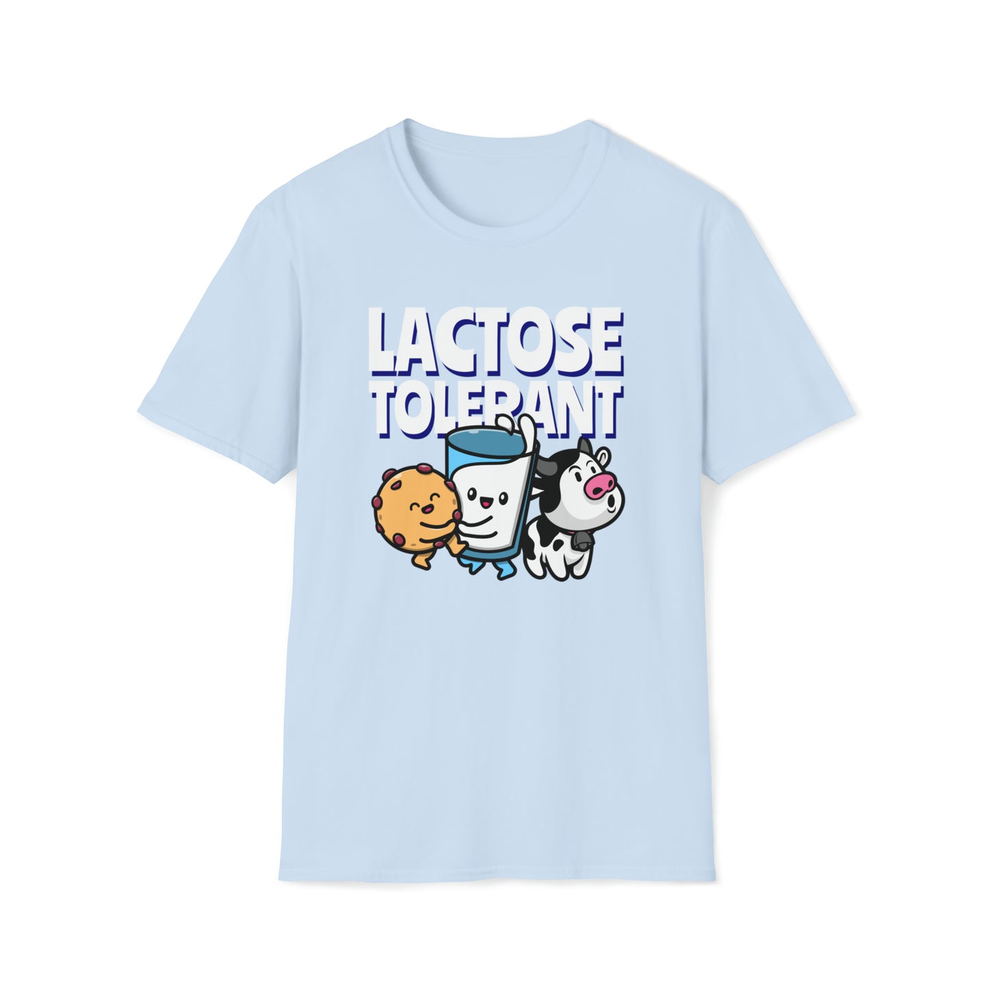 Melk liefhebbers Unisex Grafisch T-shirt - Blauw