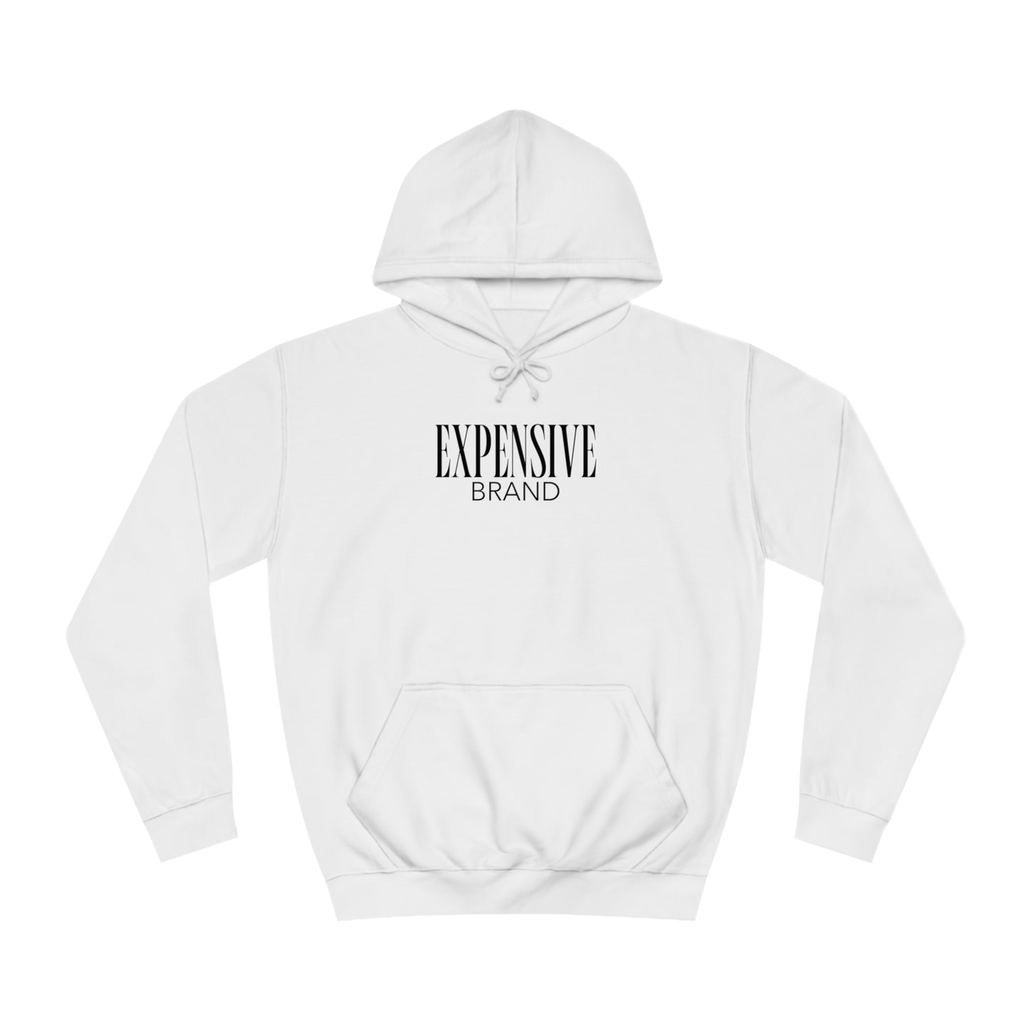 Expensive brand hoodie | Wit | Kleding met humor | Unisex