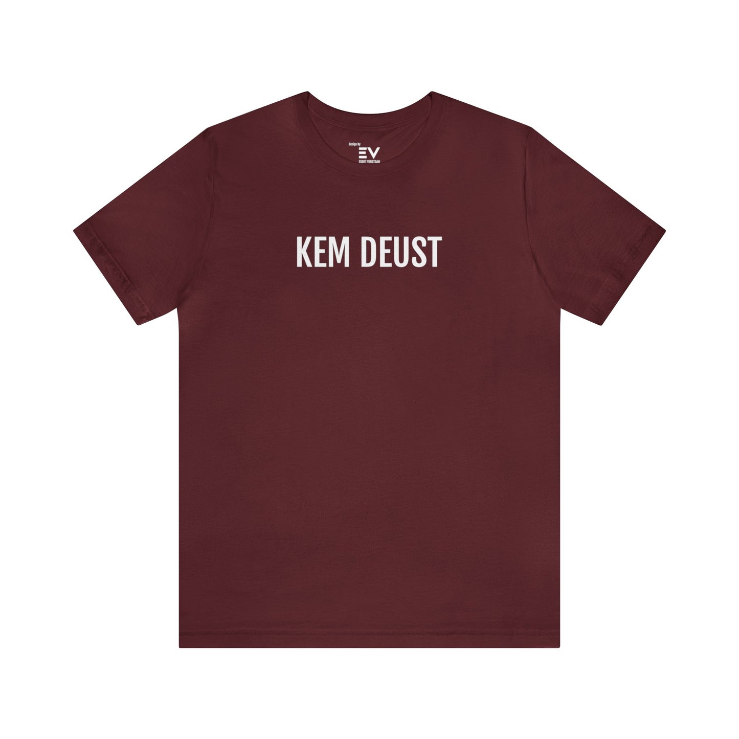 Unisex T-shirt Bordeauxrood - KEM DEUST