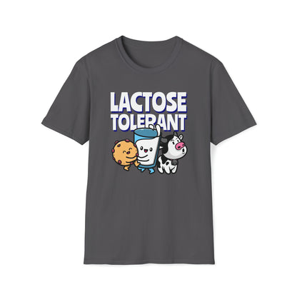 Sarcastisch 'Lactose Tolerant' Statement Shirt - Grijs