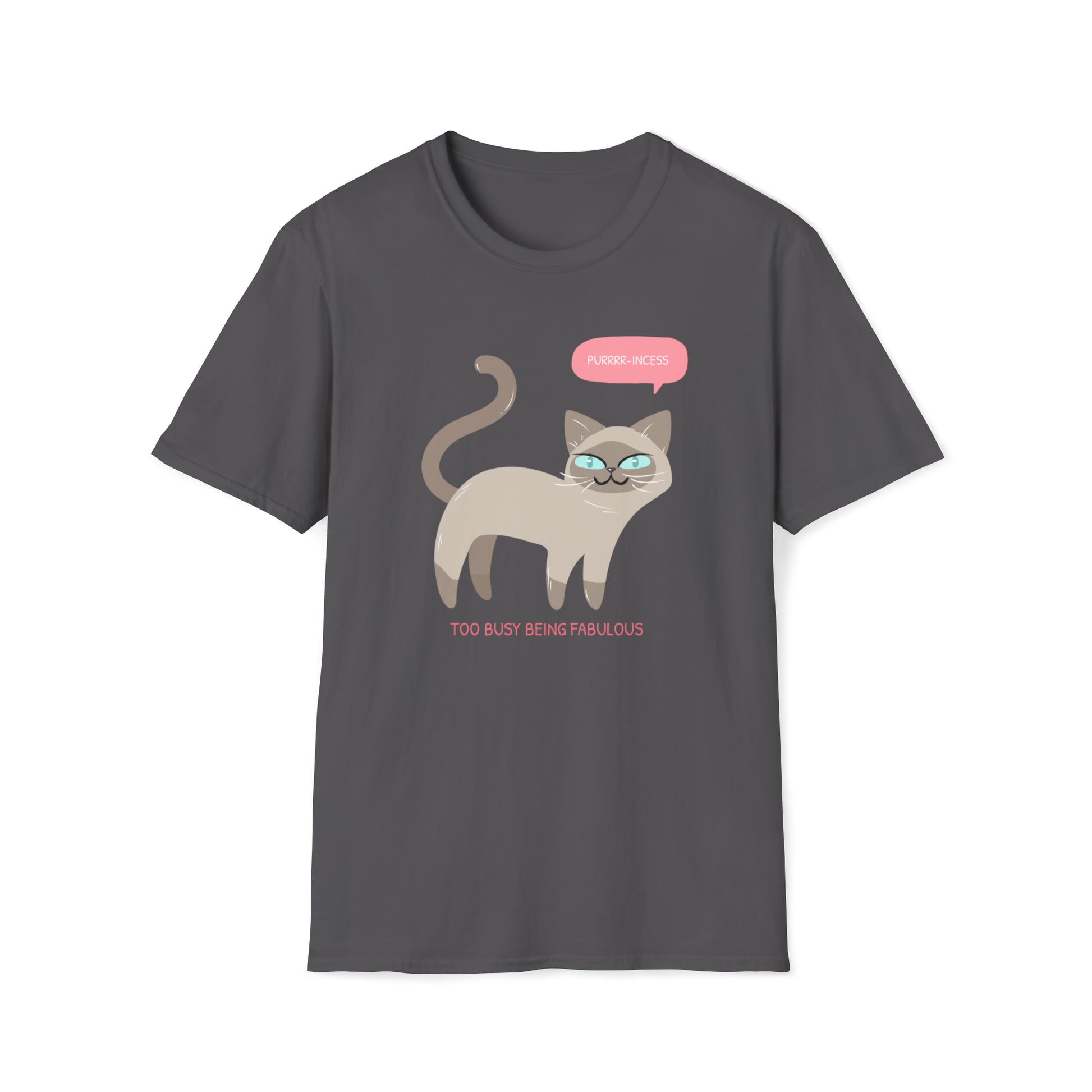 Kattenkarakter T-shirt - Briljant en Brutaal - Grijs
