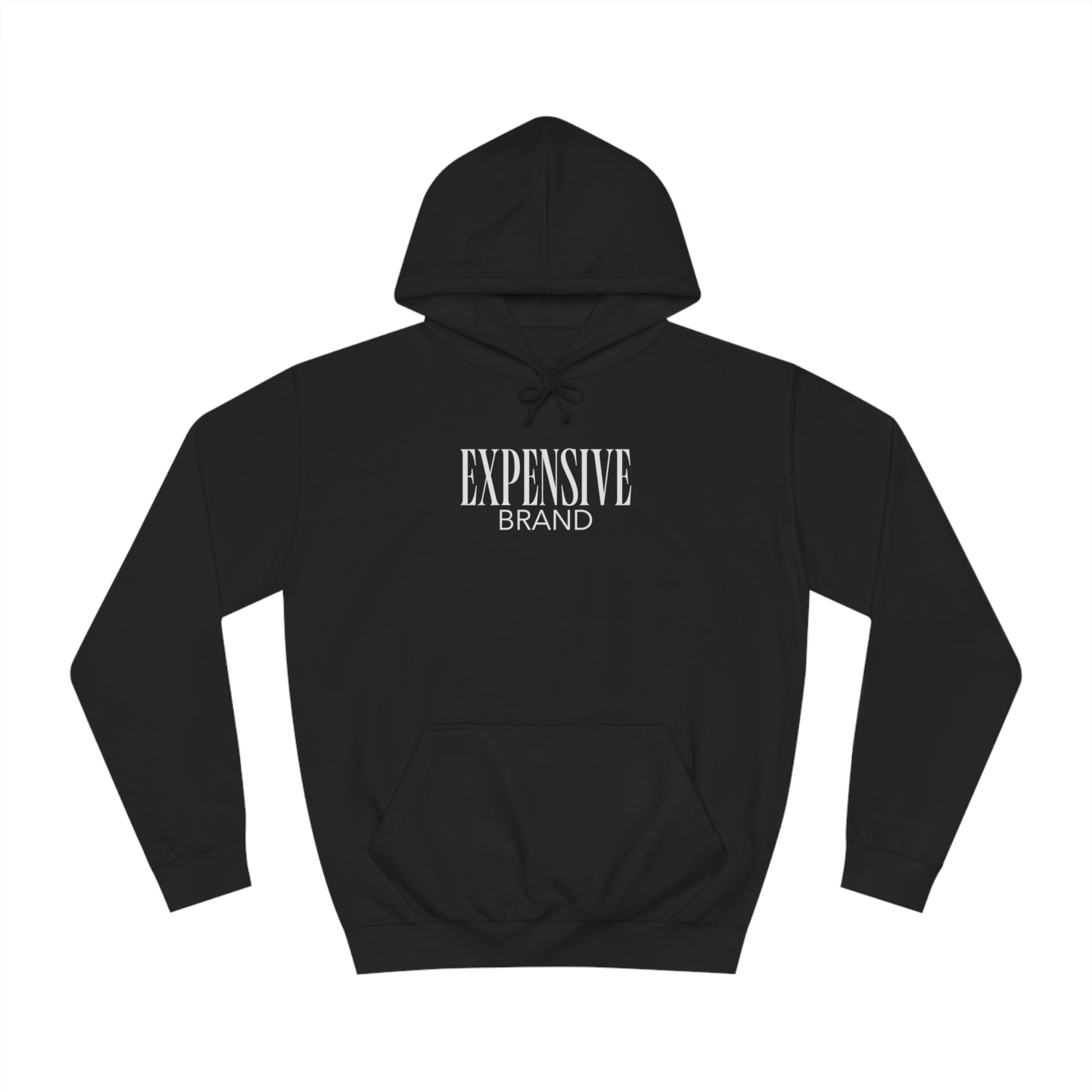 Expensive brand hoodie | Zwart | Kleding met humor | Unisex