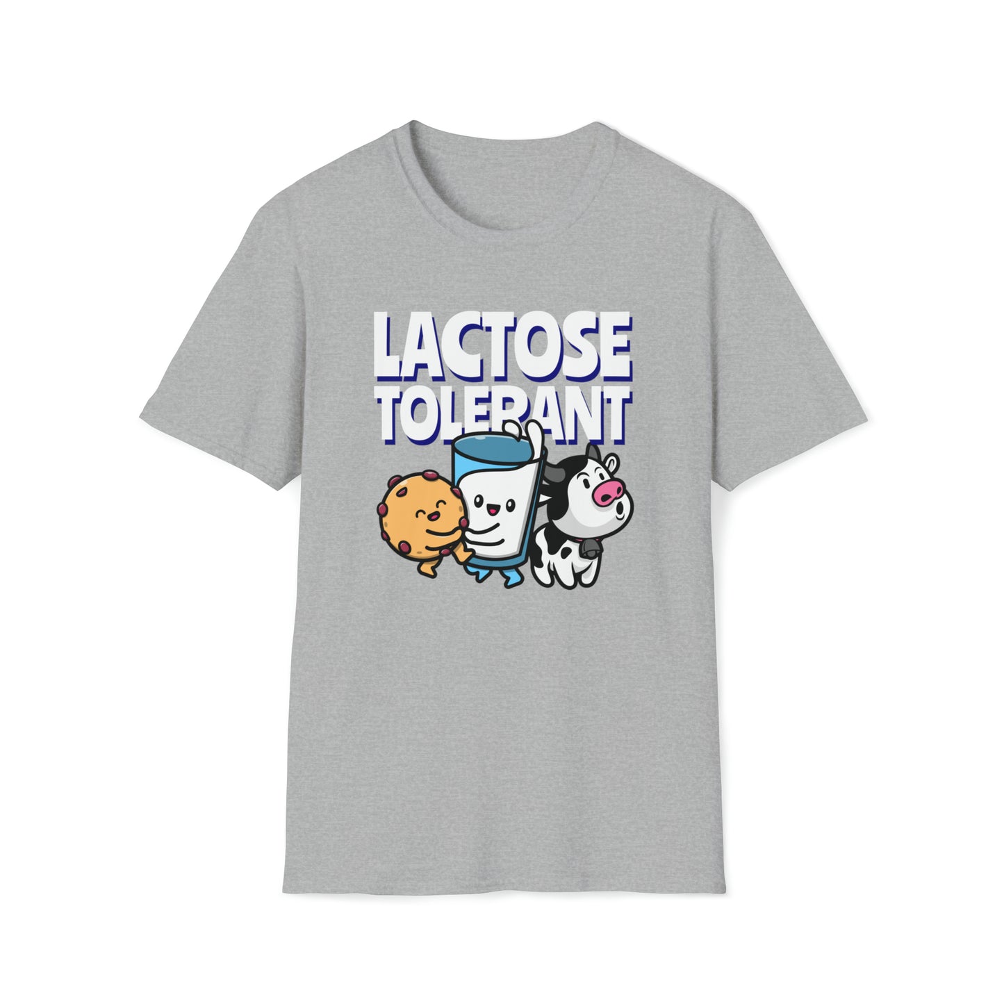 Lactose Tolerant humoristisch T-shirt - Grijs