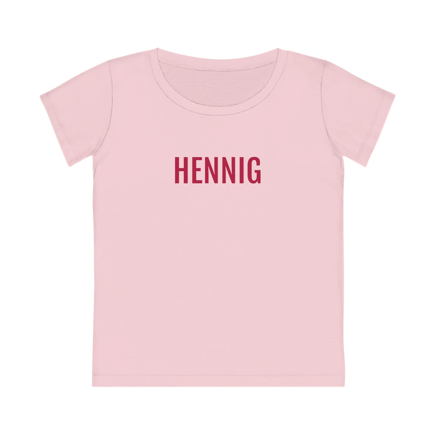 Roze t-shirt met dialect opdruk in Viva Magenta kleur