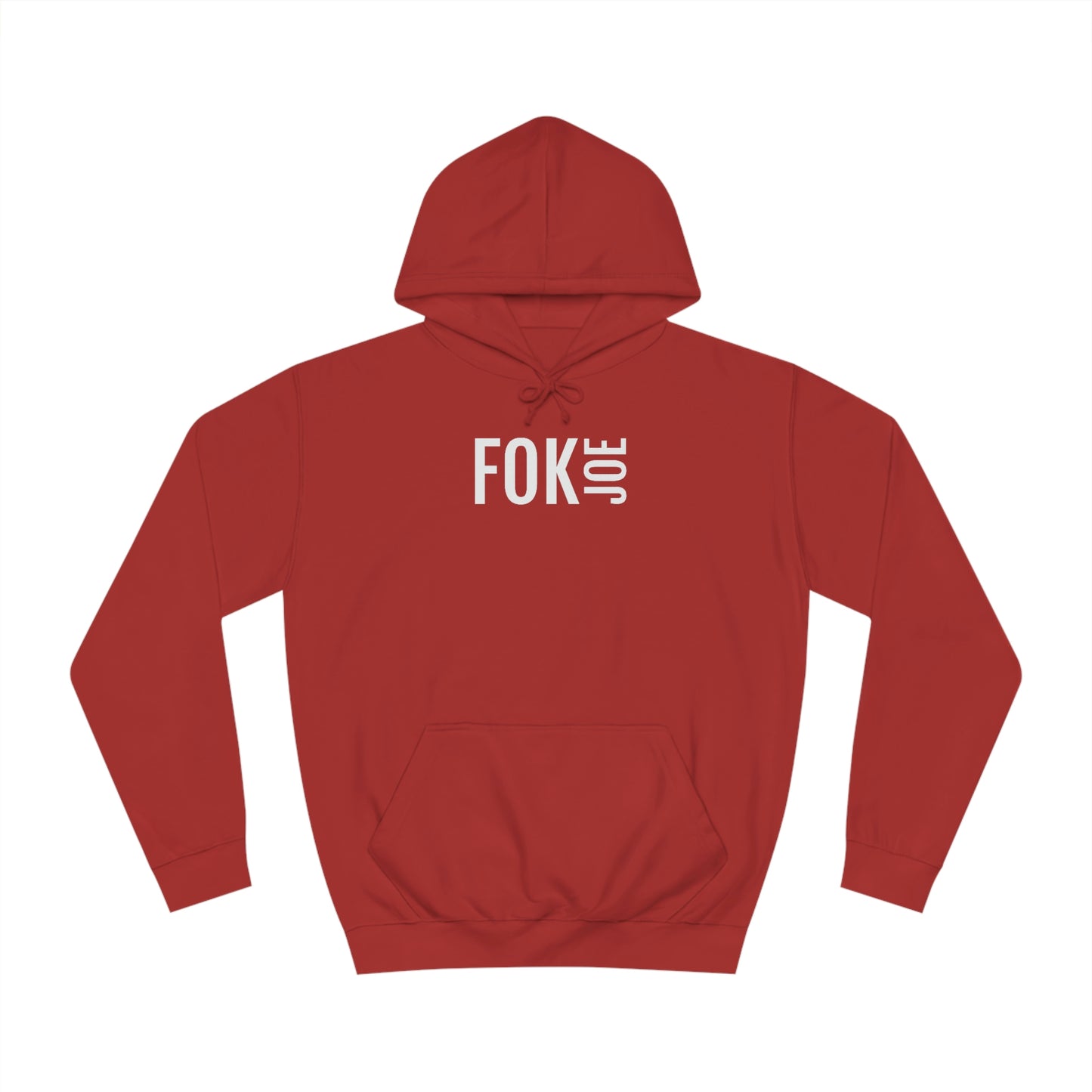 FOK JOE | Unisex Hoodie uit Antwerpen - Rood en wit