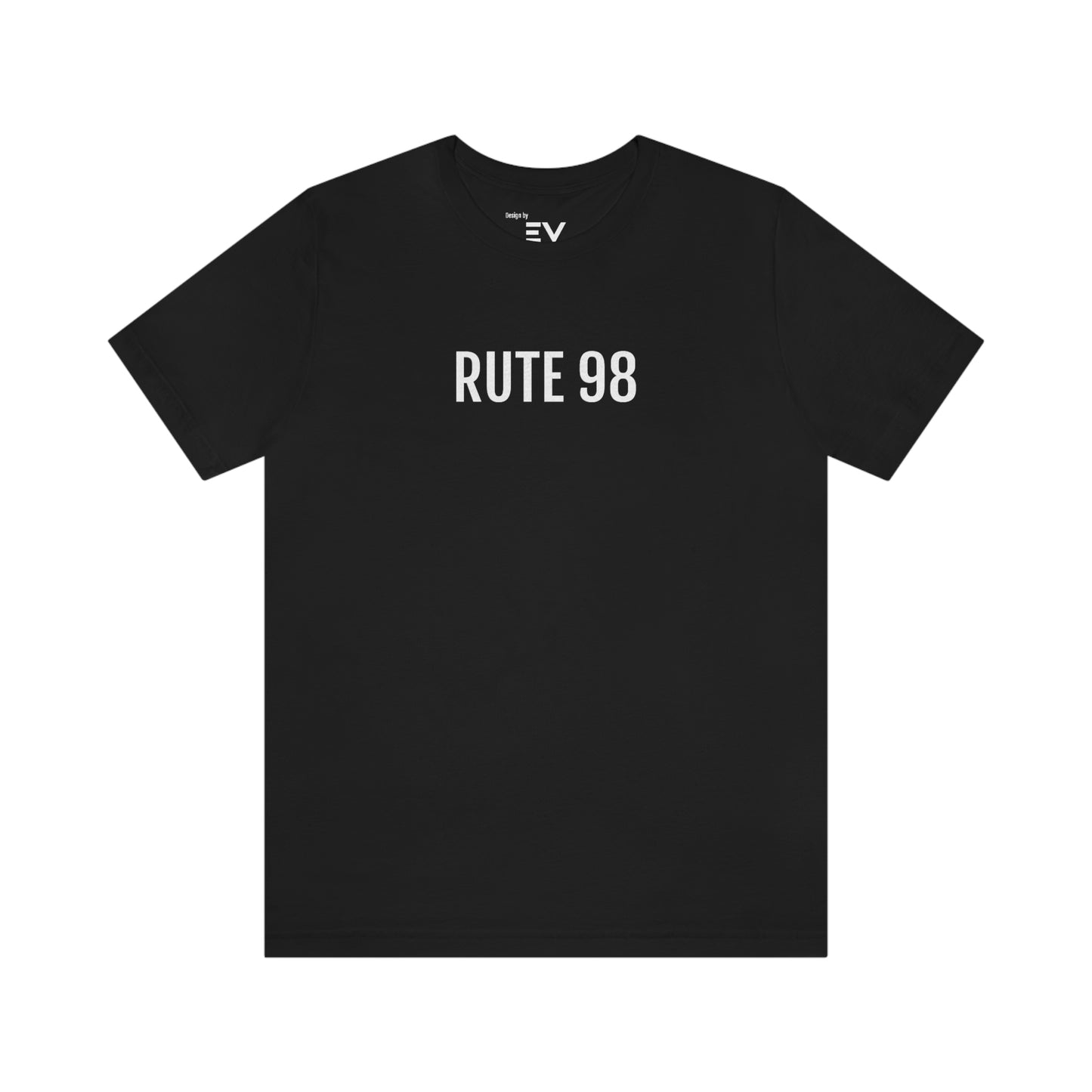 Rute 98' | Unisex T-Shirt uit West-Vlaanderen - Zwart