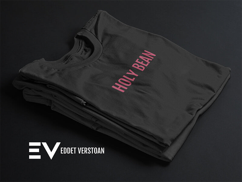 HOLY BEAN | Engels met haar op | T-shirt met korte mouwen.
