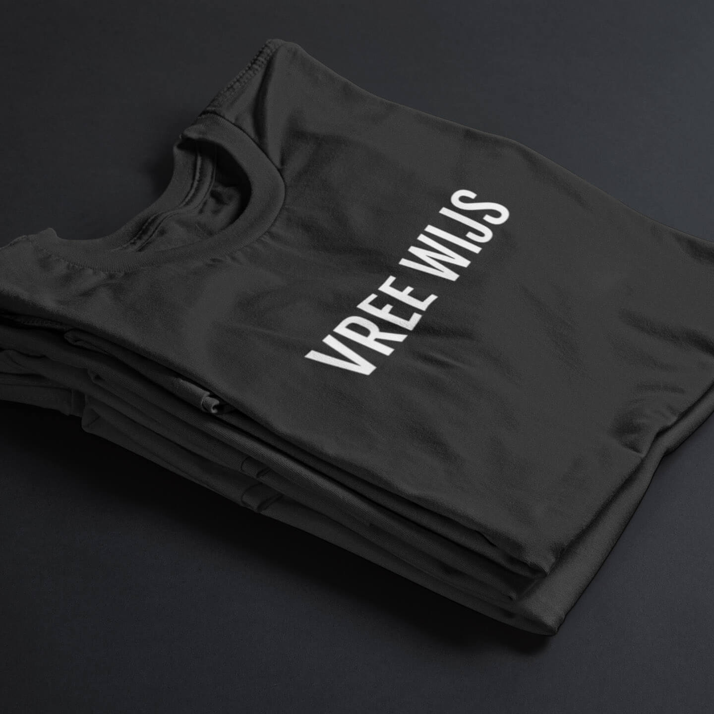 T-shirt in het Gents - zwart met witte print
