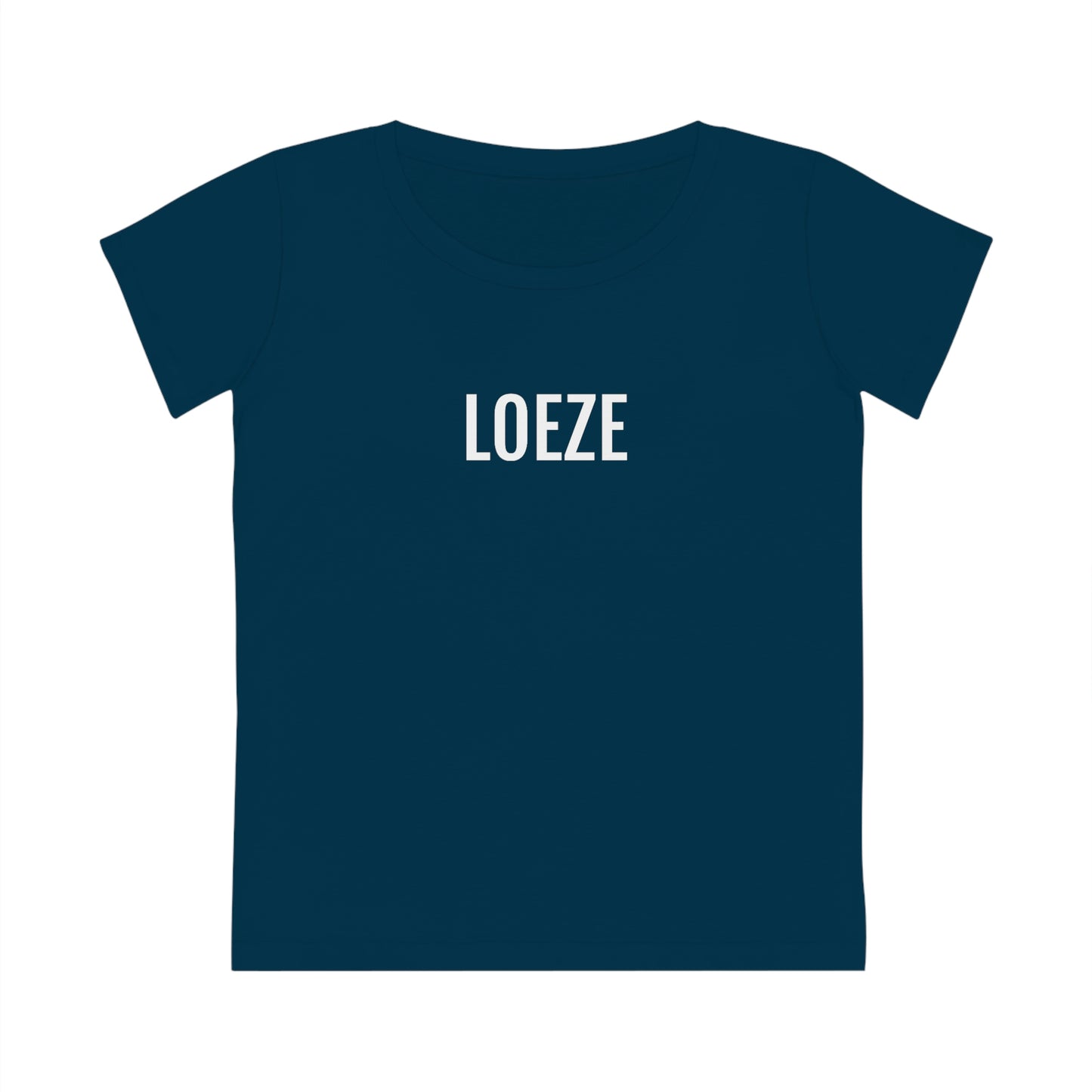 LOEZE | Dames T-Shirt uit Antwerpen - Donkerblauw
