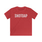 Levendig rood SNOTOAP T-shirt voor kinderen met Antwerps design