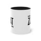 ZJAT | Tweekleurige keramische mok | 325 ml.
