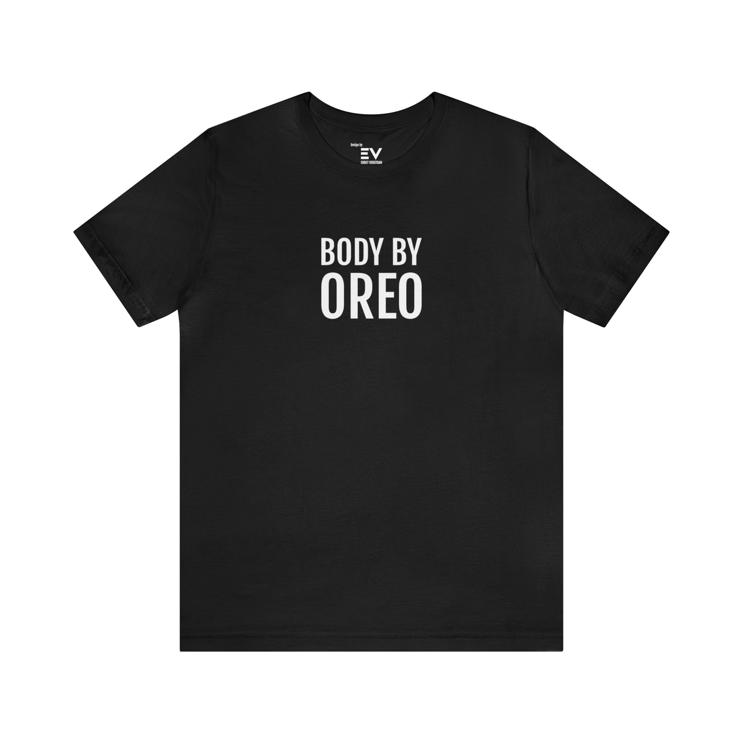 Grappig Zwarte Unisex Shirt met OREO Print