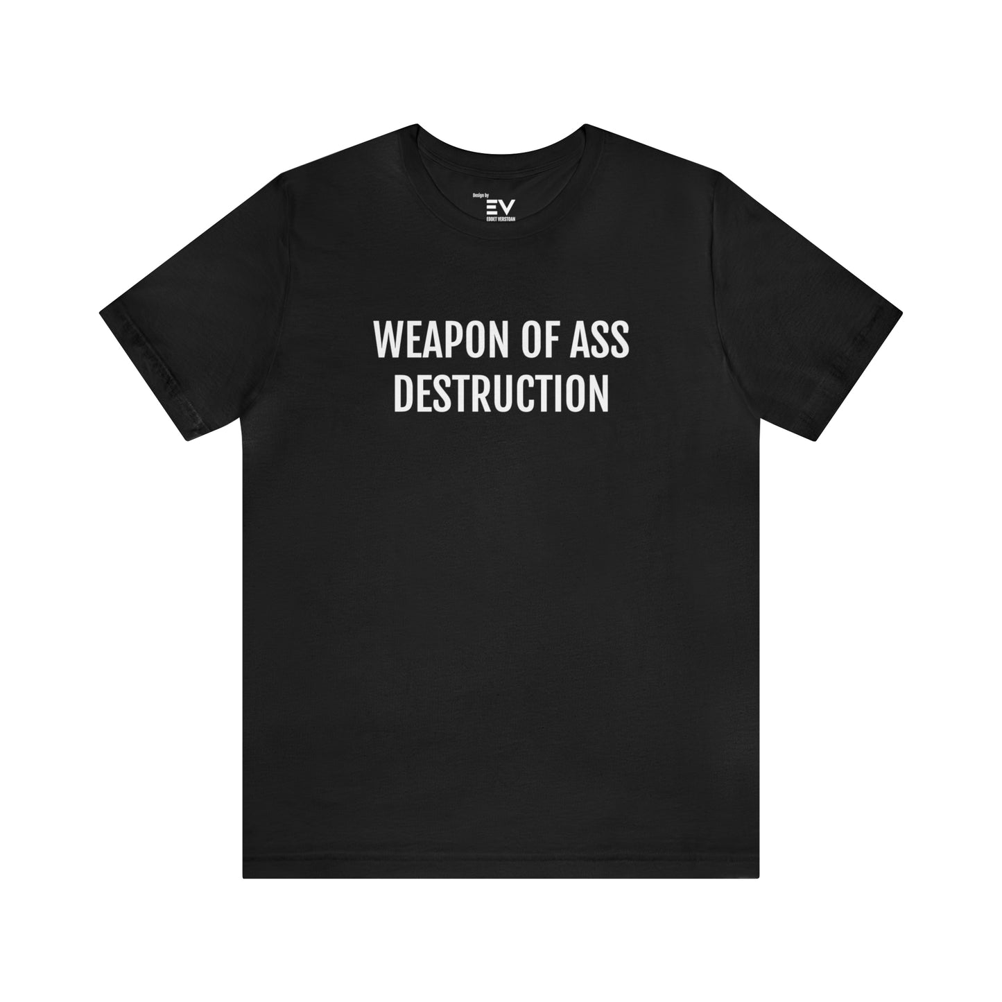 Opvallend Zwart T-shirt met Hilarische Woordspeling