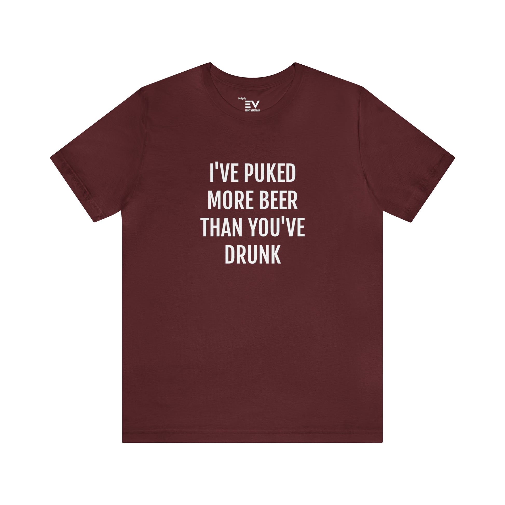 I've puked more beer T-shirt | Fun Wear | Unisex - Rood