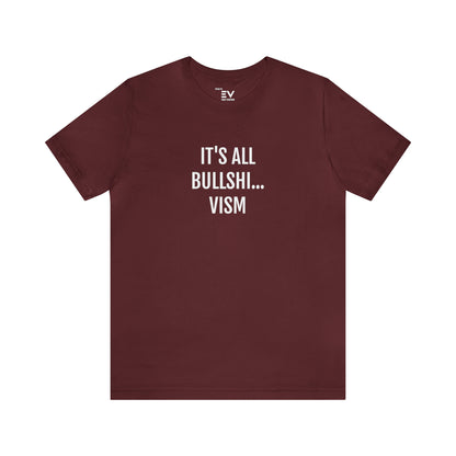 Opvallend T-shirt in Maroon Rood met Humoristische Twist