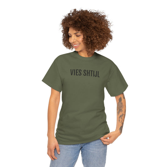 VIES SHTIJL | Unisex T-shirt | Volwassenen | Genkse citétaal