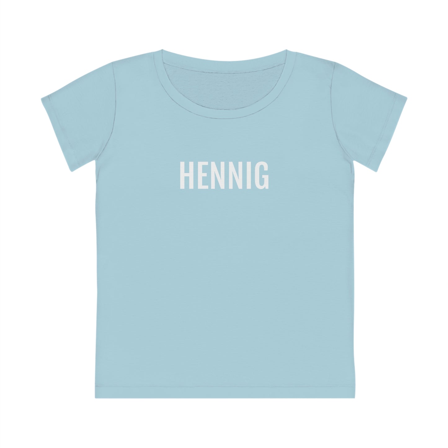 Lichtblauwe HENNIG | Dames T-Shirt uit Limburg