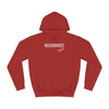 Rood en wit oversive hoodie voor dames en heren met Oost-Vlaams dialect opschrift