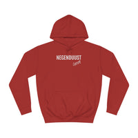 Rood en wit oversive hoodie voor dames en heren met Oost-Vlaams dialect opschrift