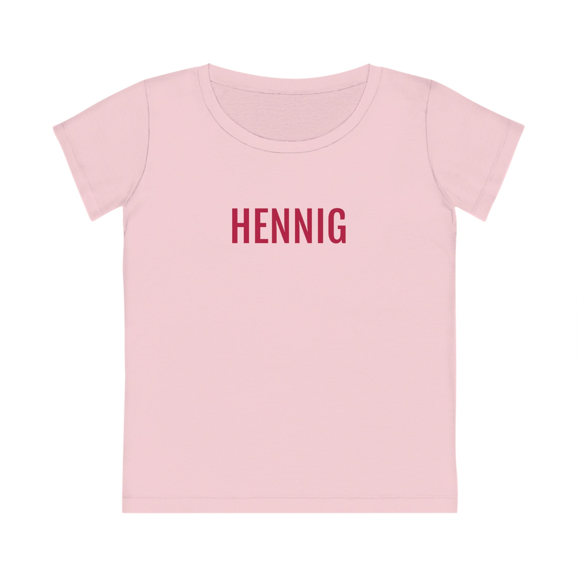 Roze t-shirt met dialect opdruk in Viva Magenta kleur