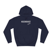 Marine blauwe hoodie voor heren en dames met de Gentse postcode in Dialect