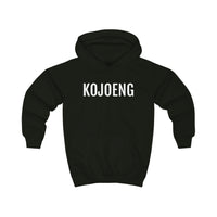 Rock met de KOJOENG Hoodie in Dialect- Black: Oost-Vlaamse Coolness voor je Mini Rebel