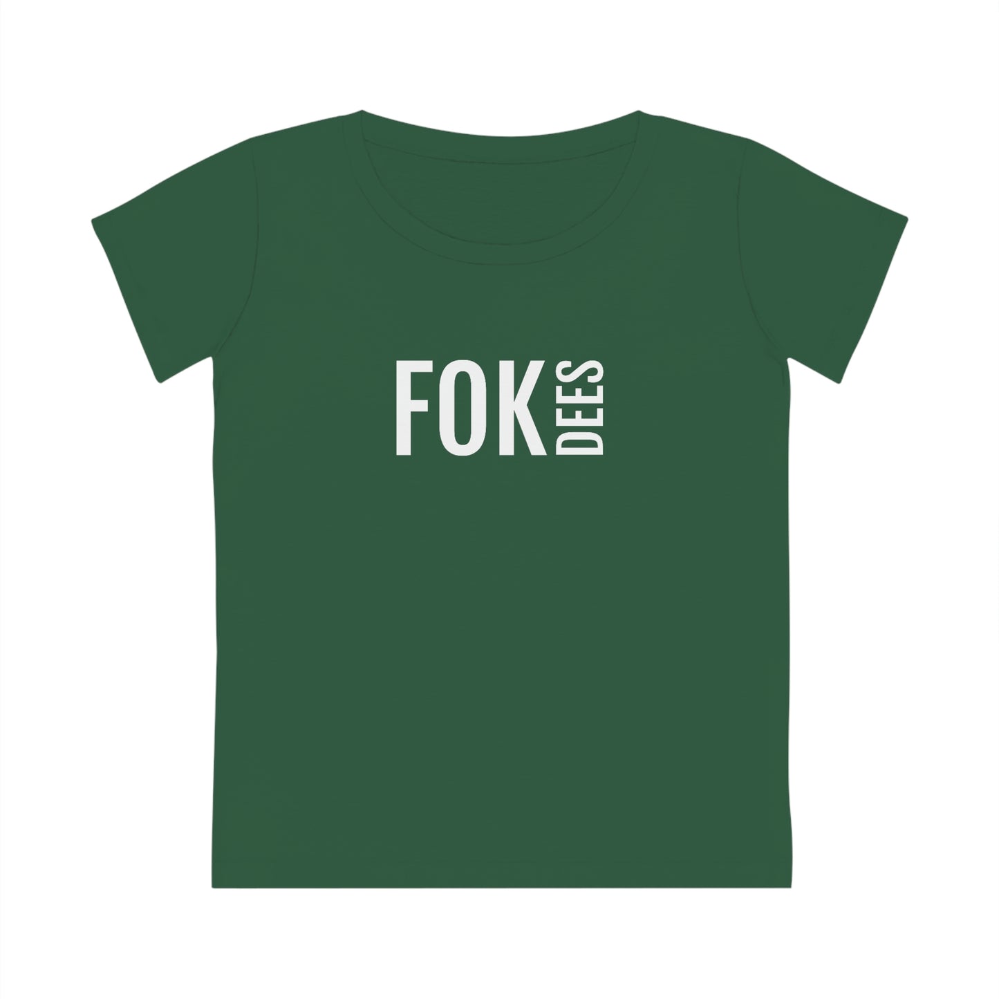 Fok dees | Dames T-Shirt Antwerpse tekst - Groen