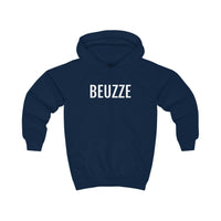 Marine blauwe hoodie met grappige opdruk uit Brussel