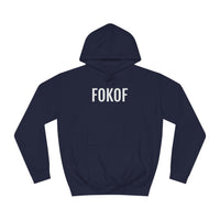 Hippe Antwerpse Hoodie - Unieke FOKOF print - Navy blauwe kleur