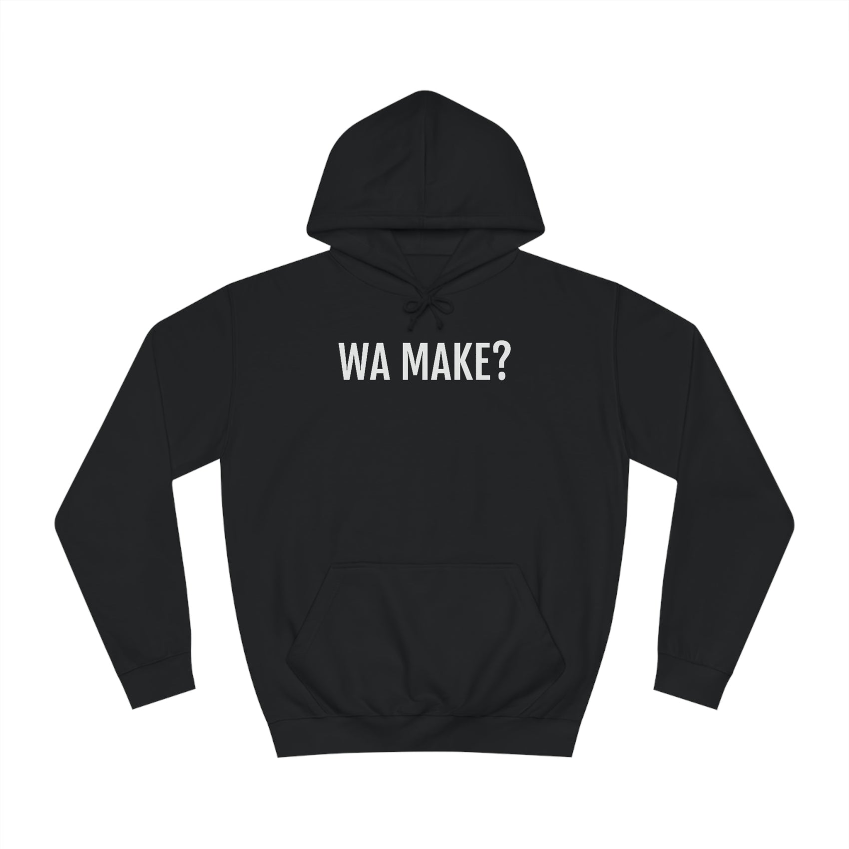 Wa make? | Unisex Hoodie uit Limburg (Genk) - Zwart