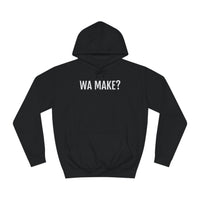 Wa make? | Unisex Hoodie uit Limburg (Genk) - Zwart