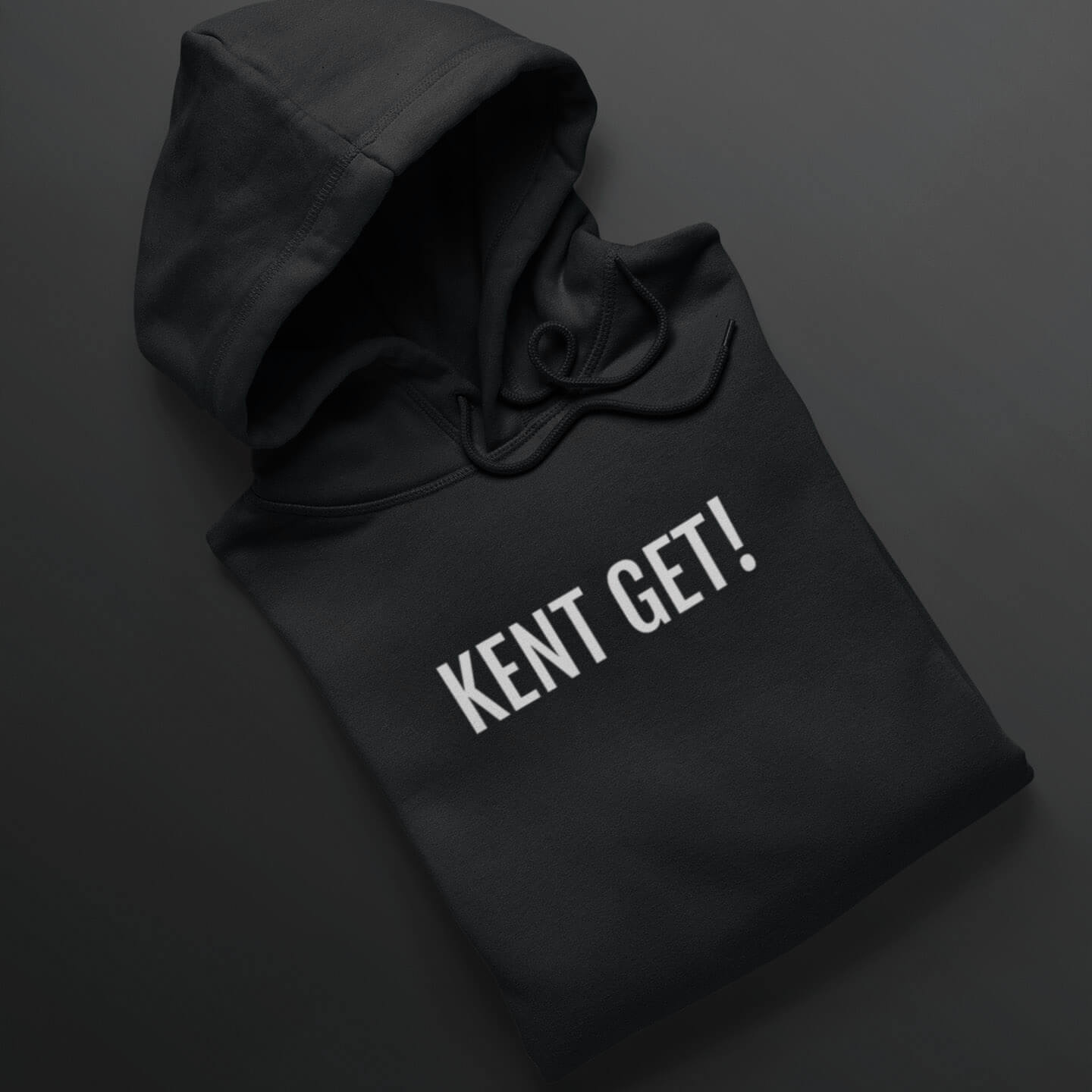 West Vlaams dialect hoodie, oversized in zwart