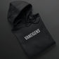 Vaneigens | Unisex Hoodie uit Oost-Vlaanderen - Zwart opgevouwen