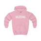Pretty in Pink met KOJOENG Hoodie met Dialect opschrift -Pink: Oost-Vlaams genot voor je kleine prinses! Bestel nu!