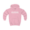 Pretty in Pink met KOJOENG Hoodie met Dialect opschrift -Pink: Oost-Vlaams genot voor je kleine prinses! Bestel nu!