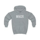 Grijze dialect hoodie voor kinderen uit Brussel