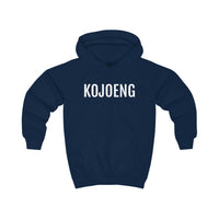 Zeil in stijl met KOJOENG Hoodie in Dialect-Marineblauw: Oost-Vlaamse Elegantie voor Je Kleine Zeeman!