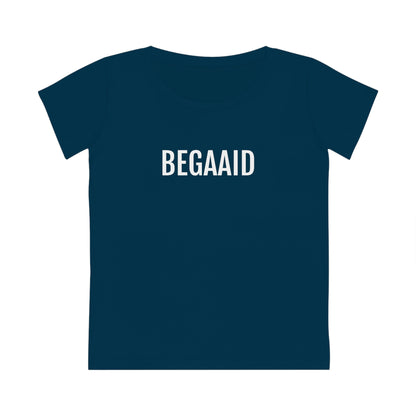 Donkerblauwe BEGAAID | Dames T-Shirt uit Limburg