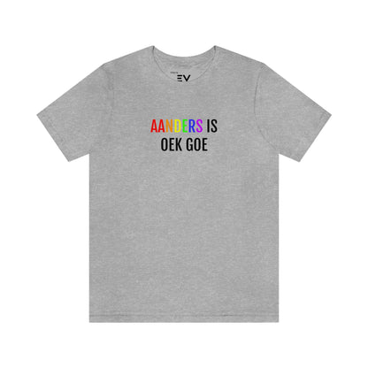 Stijlvol grijs T-Shirt met LGBTQIA+ community in gedachten