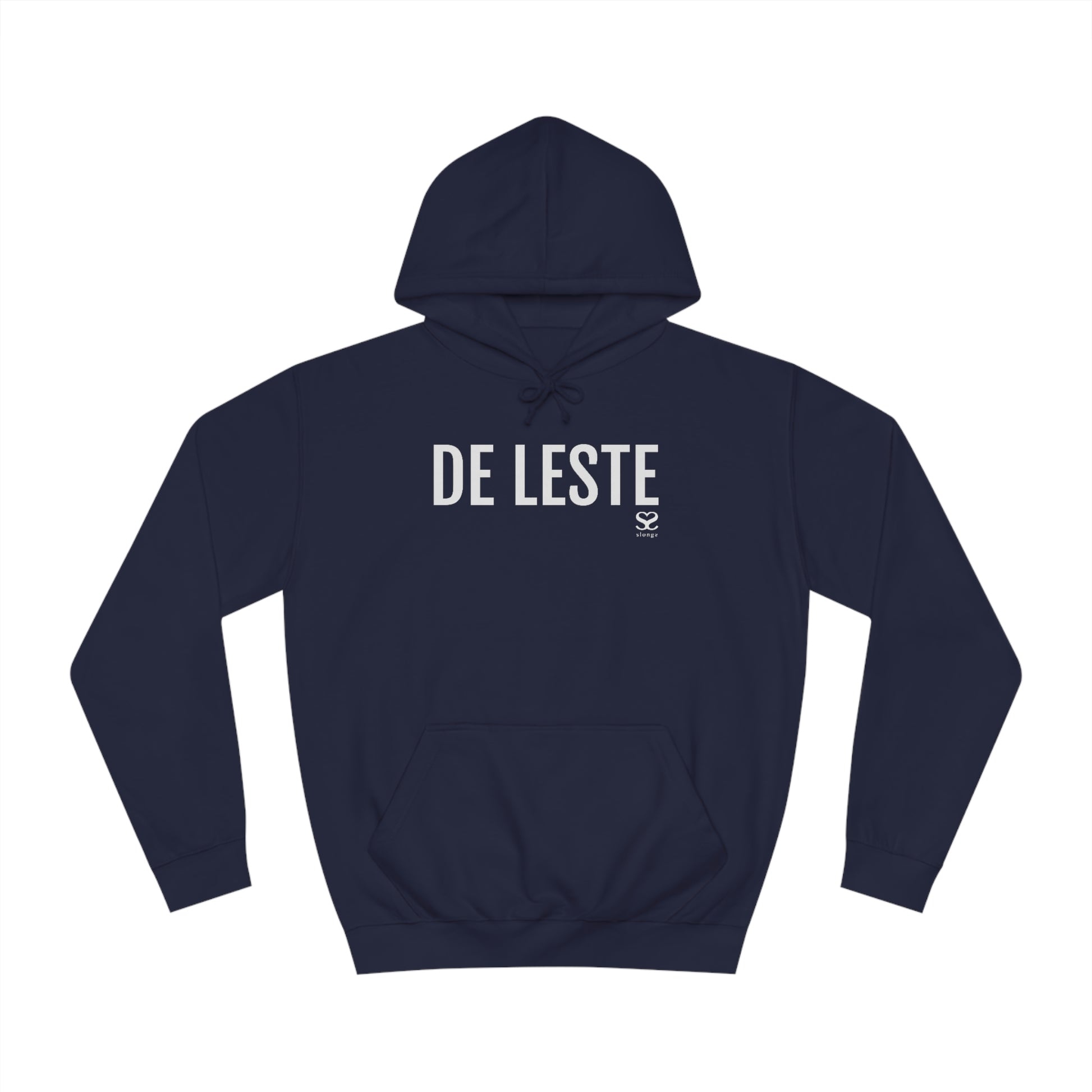 DE LESTE Design Hoodie - Unisex - Marine blauw - Antwerpse Dialect kleding